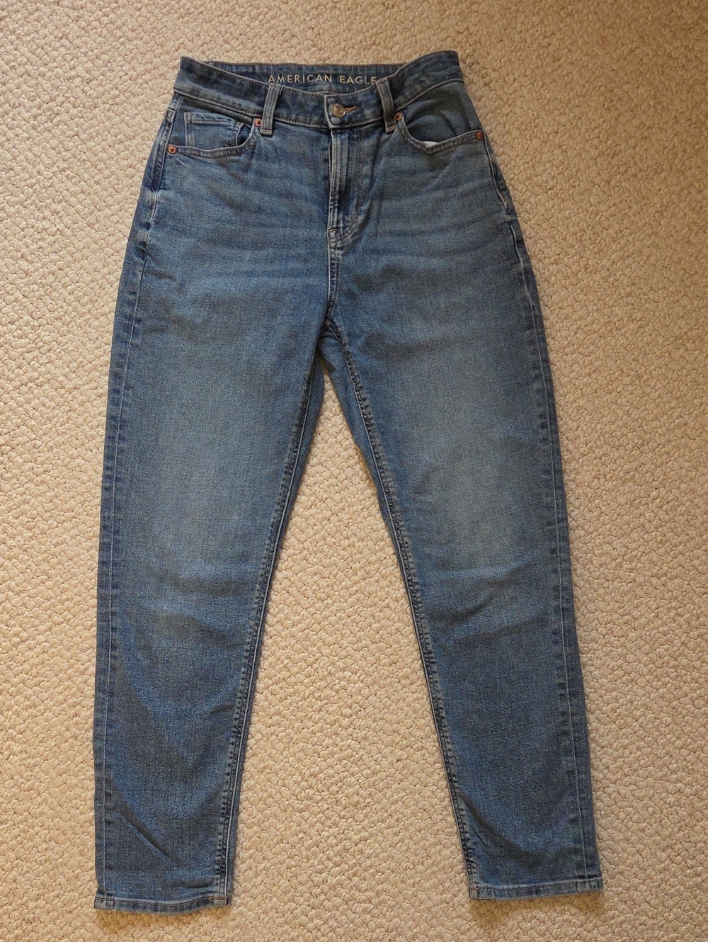 American Eagle Outfitters High-Rise Women's Dark Blue Jeans